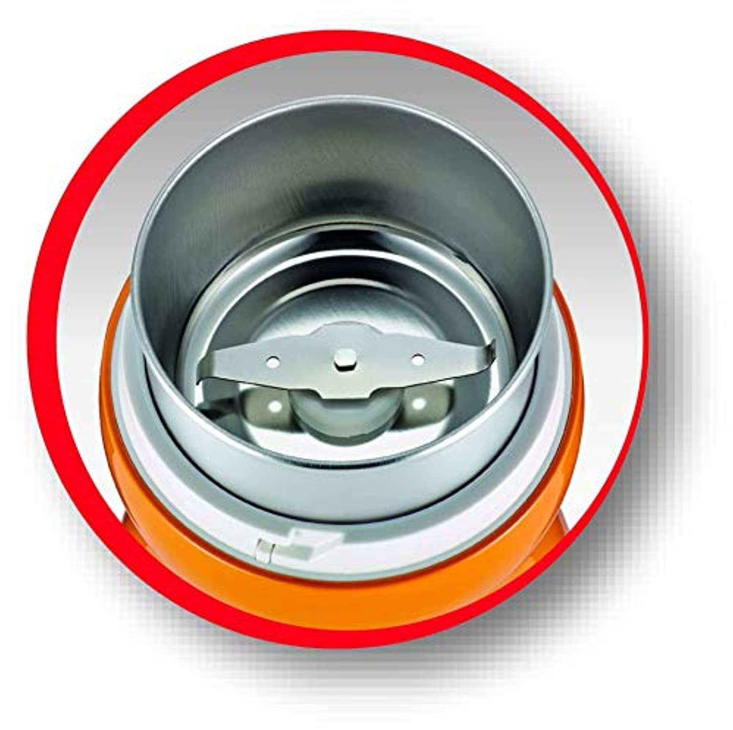 Moulinex Coffee Grinder , 180 watts , 1 year warranty مطحنة قهوة اصلية من الستانلس ستيل بقدرة 180 واط Moulinex Coffee Grinder , 180 watts , 1 year warranty مطحنة قهوة اصلية من الستانلس ستيل بقدرة 180 واط